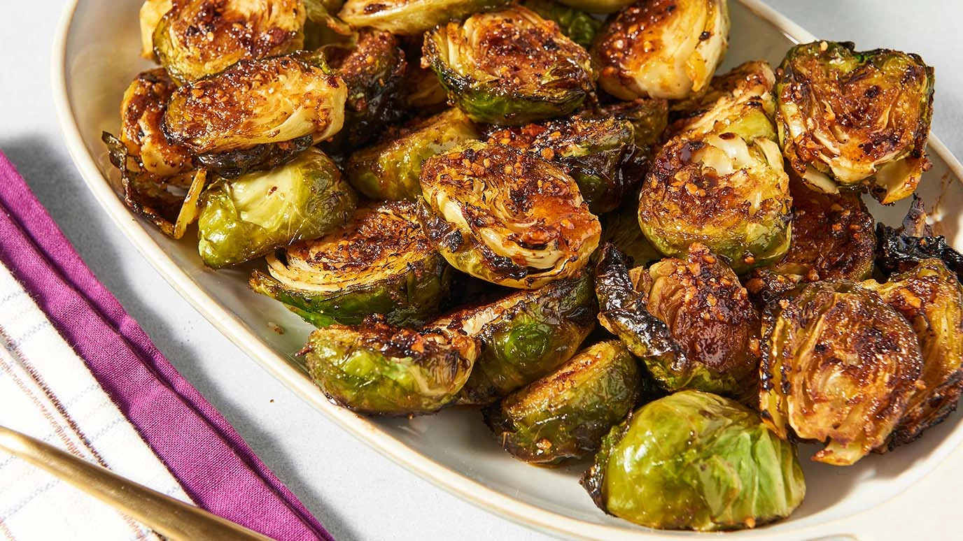 Like Sweet Like Smoky Air Fryer Brussels Sprouts