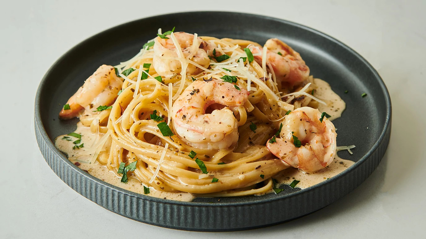 Brown Butter Shrimp Alfredo